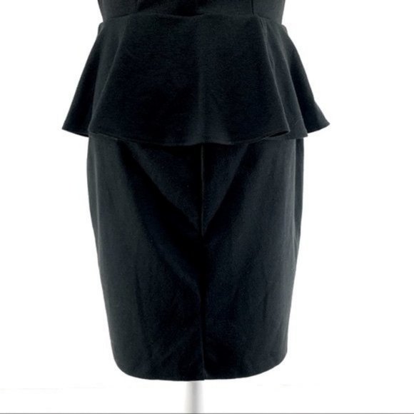 MOSSIMO / Black Peplum Dress / Large - Picture 9 of 11